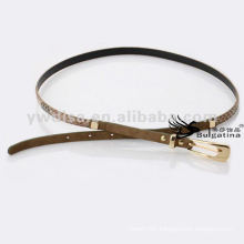 1cm Fashion Skinny Snake Leather Belts Womens Leather Snake Belts BC4622G-3
